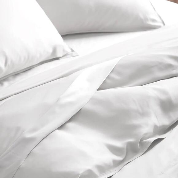 Quince Bamboo Duvet Cover White Size King/CalKing - Picture 4 of 7